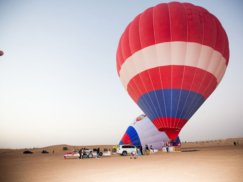 Hot Air Balloon Camel Ride Falcon Show