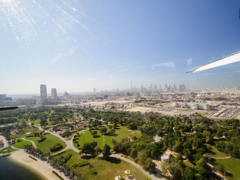 Seaplane ride over Palm and Burj Khalifa