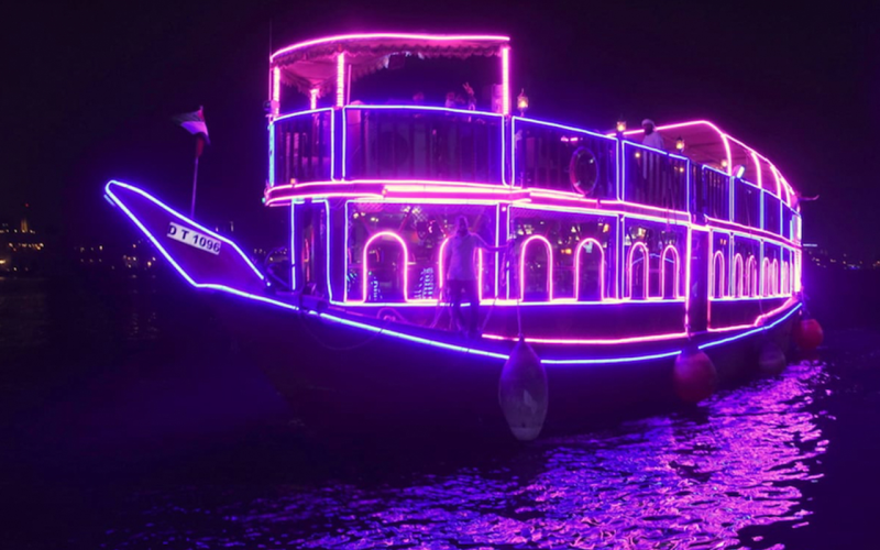 Dubai Dhow Cruise Dinner in Deira Creek