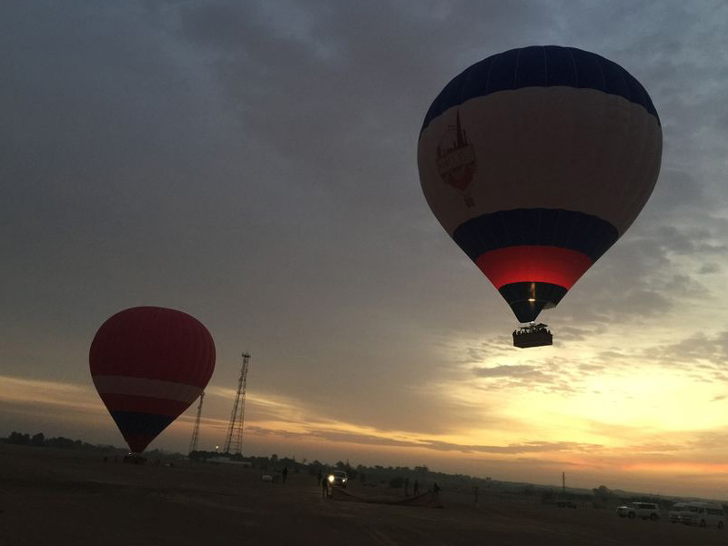 Hot Air Balloon Camel Ride